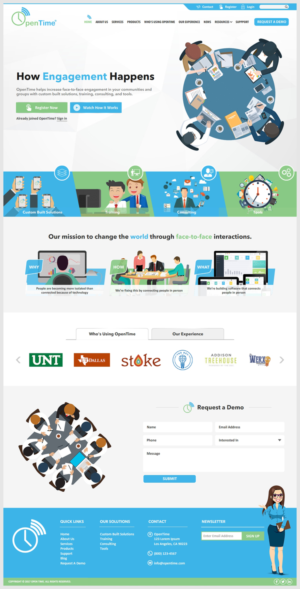 Web Design by -Marc- for OpenTime | Design: #15118148