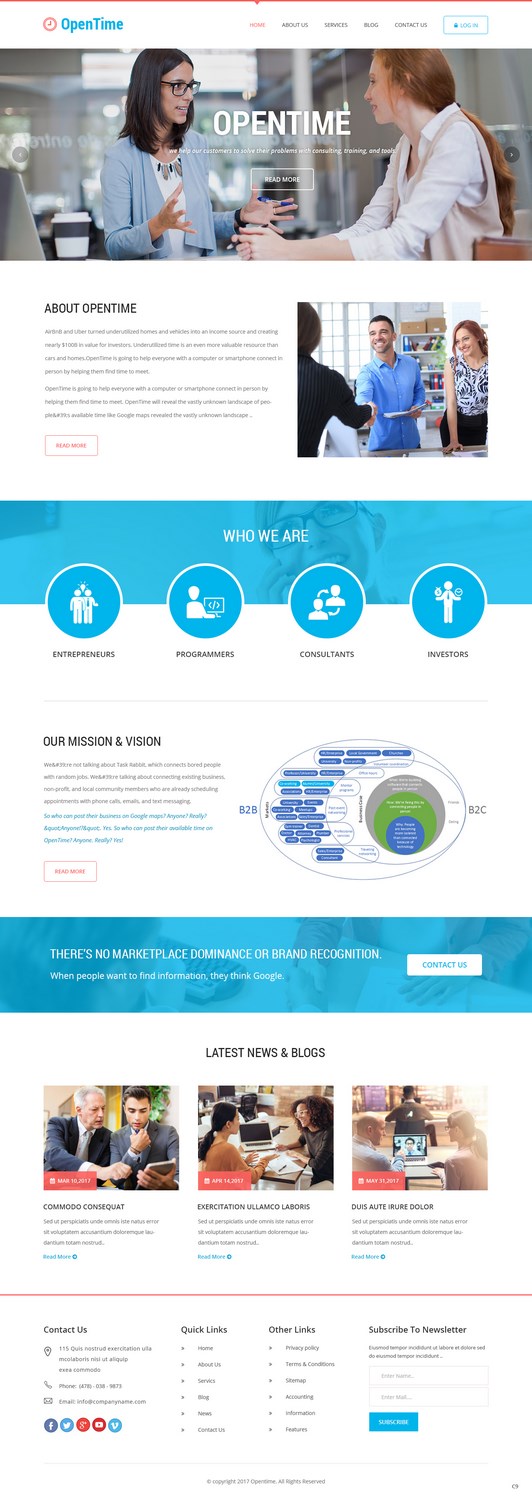 Web Design by pb for OpenTime | Design #15020031