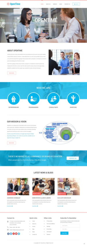 Web Design by pb for OpenTime | Design: #15020031