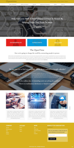 Web Design by pb for OpenTime | Design: #15020032