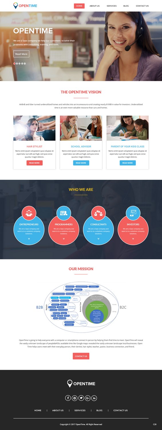 Web Design by pb for OpenTime | Design #15020033