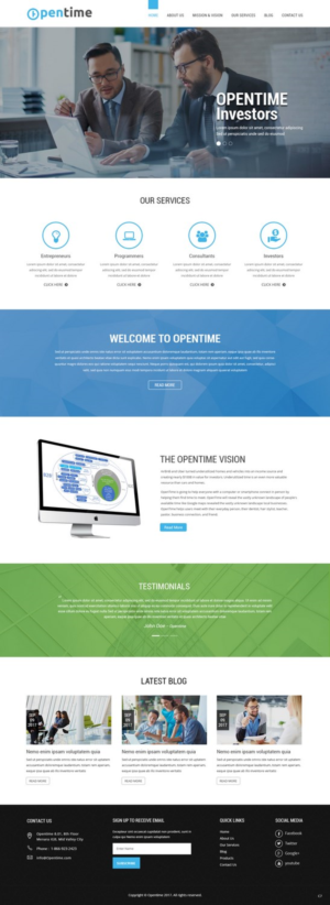 Web Design by pb for OpenTime | Design: #15020034