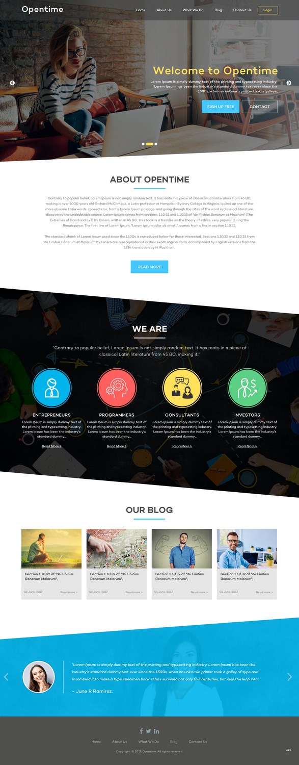 Web Design by pb for OpenTime | Design #15020043