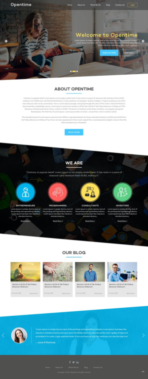Web Design by pb for OpenTime | Design: #15020043