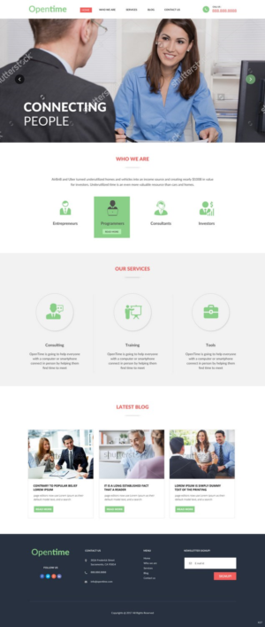 Web Design by pb for OpenTime | Design: #15020044