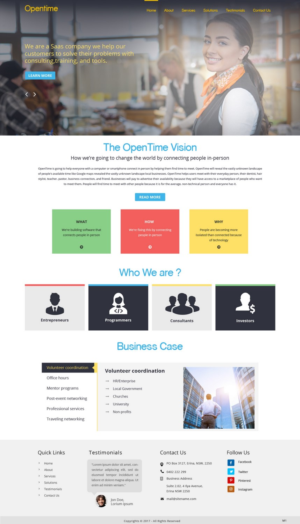 Web Design by pb for OpenTime | Design: #15021337