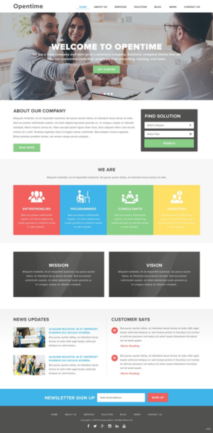 Web Design by pb for OpenTime | Design: #15021338