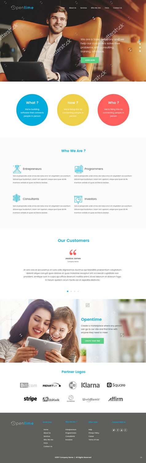Web Design by pb for OpenTime | Design #15032519