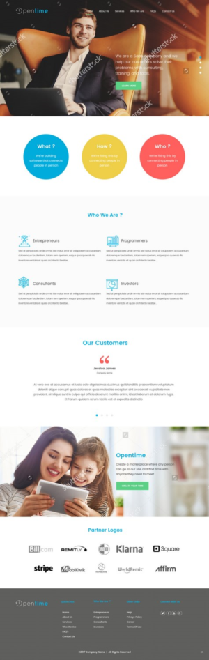 Web Design by pb for OpenTime | Design: #15032519