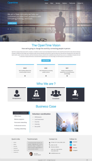 Web Design by pb for OpenTime | Design: #15040152