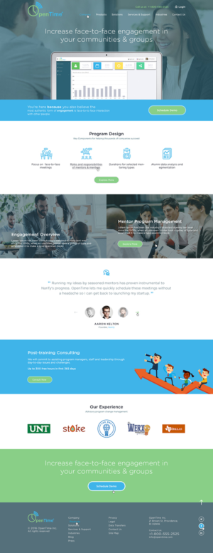 Web Design by Ved Web Services for OpenTime | Design: #15020657
