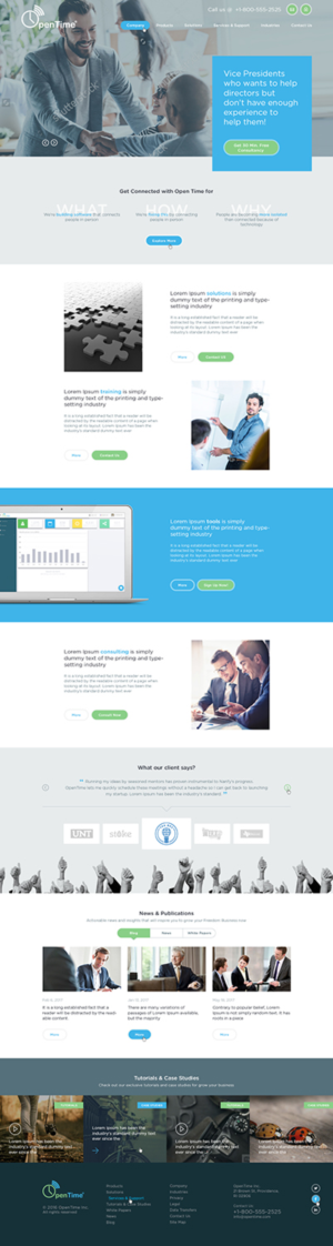 Web Design by Ved Web Services for OpenTime | Design: #15066541
