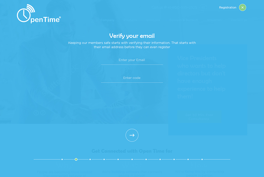 Web Design by Ved Web Services for OpenTime | Design #15117751