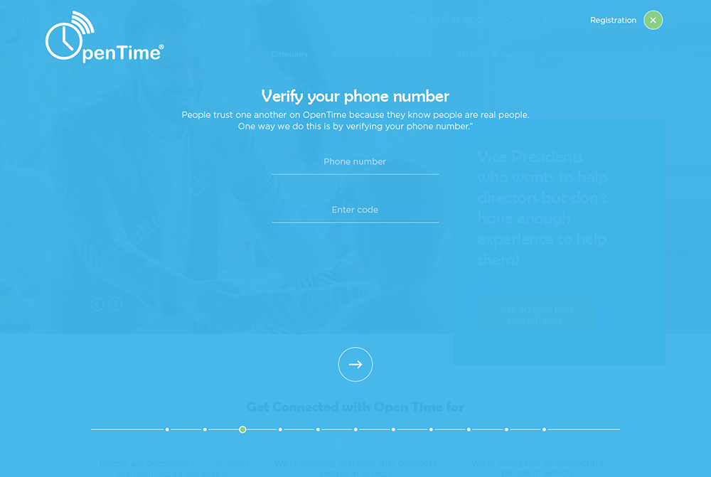 Web Design by Ved Web Services for OpenTime | Design #15117752