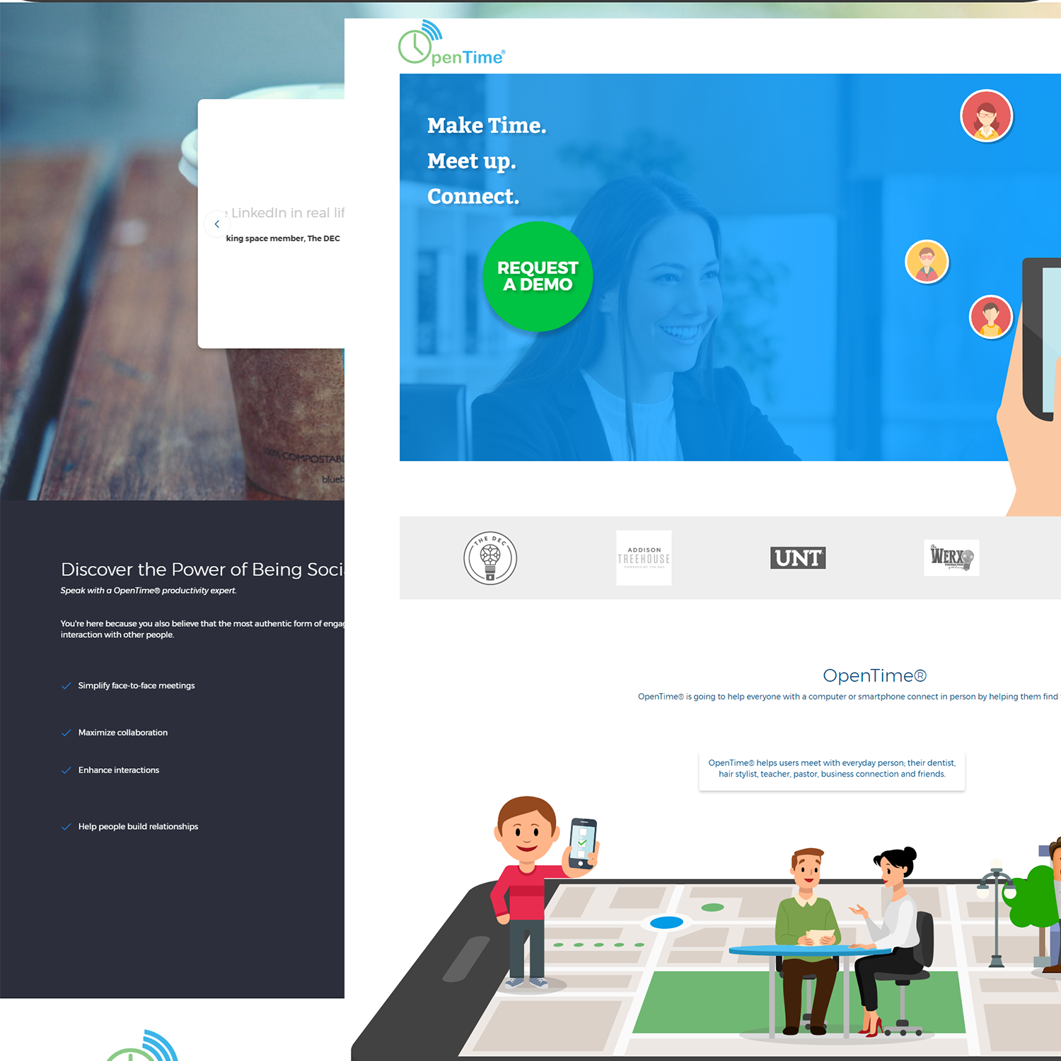 Web Design par insert name here pour OpenTime | Design #15035781