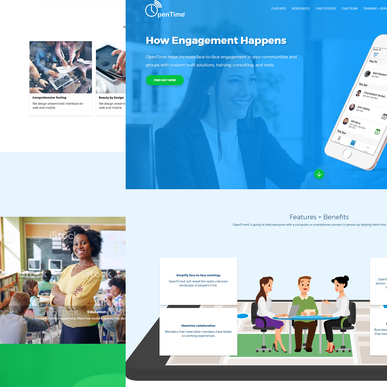 Web Design by insert name here for OpenTime | Design #15059199