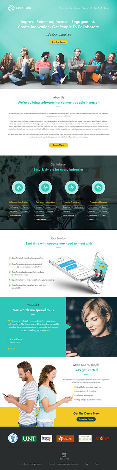 Web Design by Tpith for OpenTime | Design #15025925