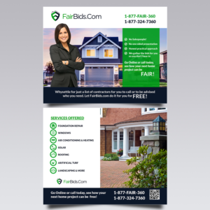 Diseño de Flyer por VEGA-Designs para FairBids.Com | Diseño: #15019366