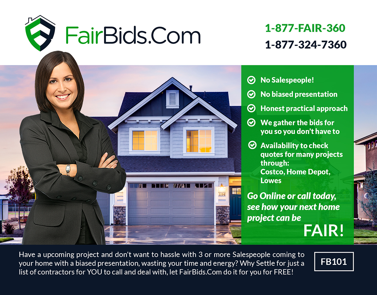 Diseño de Flyer por VEGA-Designs para FairBids.Com | Diseño #15057960