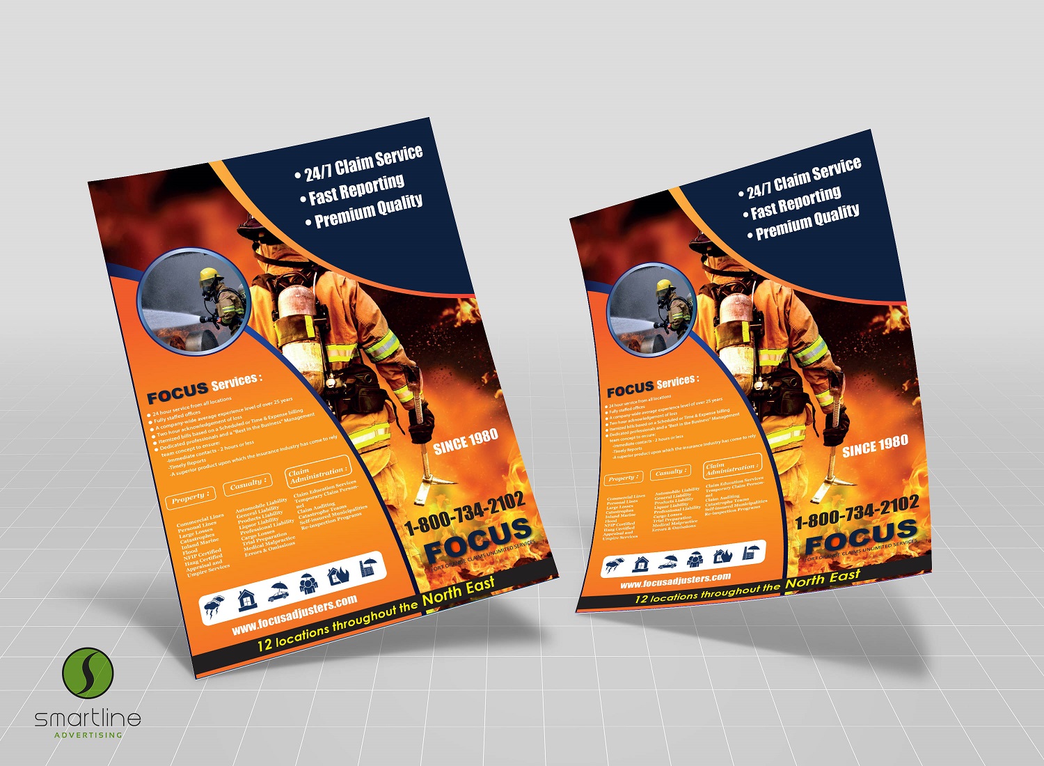 Diseño Publicitario por Smart Line Adv para Fort Orange Claim Service, Inc. | Diseño #15024443