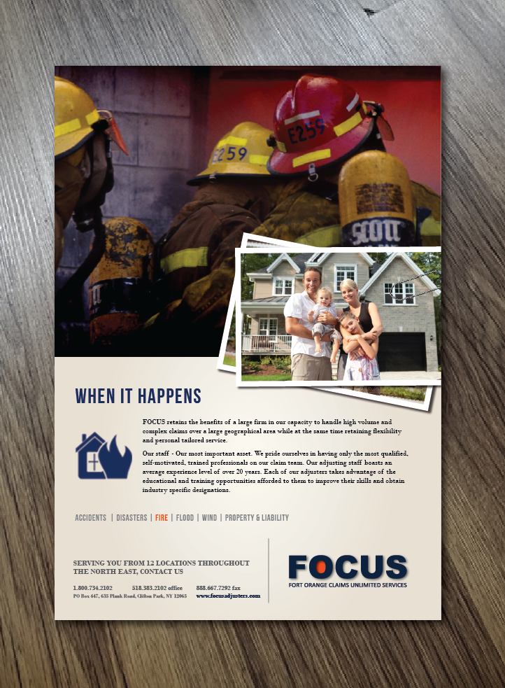 Diseño Publicitario por Alexandar para Fort Orange Claim Service, Inc. | Diseño #15094548