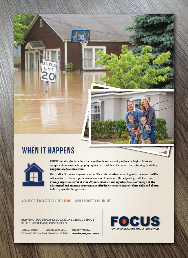 Design Publicitaire par Alexandar pour Fort Orange Claim Service, Inc. | Design #15095033