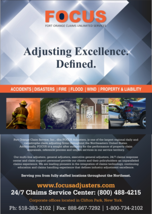 Advertisement Design by Savitra for Fort Orange Claim Service, Inc. | Design: #15180877
