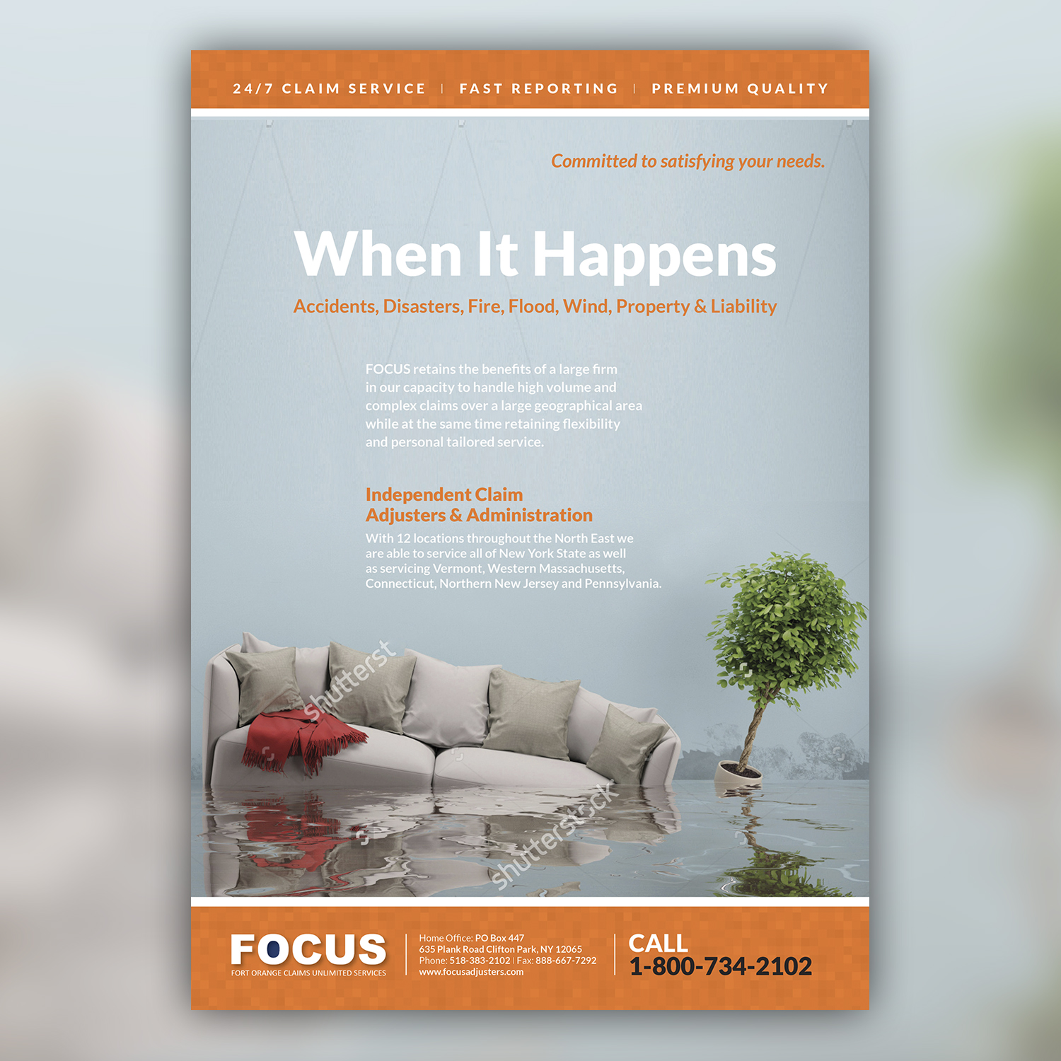 Diseño Publicitario por SunInLow para Fort Orange Claim Service, Inc. | Diseño #15118442