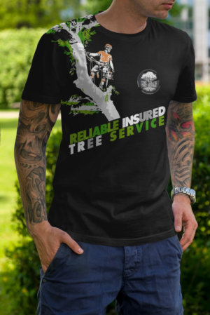 Too Tall's Tree Service | T-shirt Design by Kero