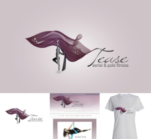 Tease Aerial & Pole Fitness | Logo Design by Wild Geek