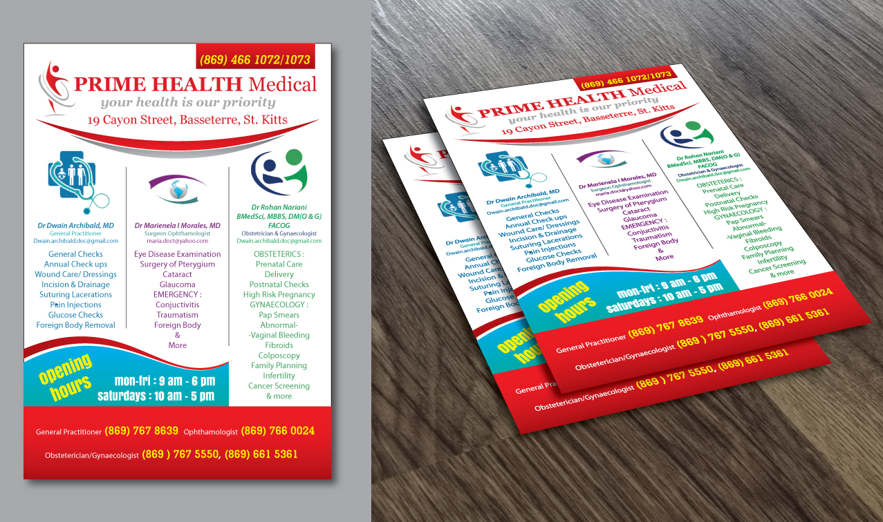 Flyer Design by GGV for PrimeHealth Medical | Design #15131665