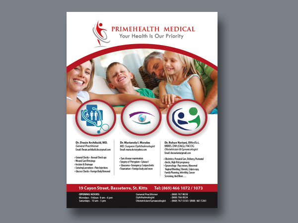 Diseño de Flyer por Grace A para PrimeHealth Medical | Diseño #15122163