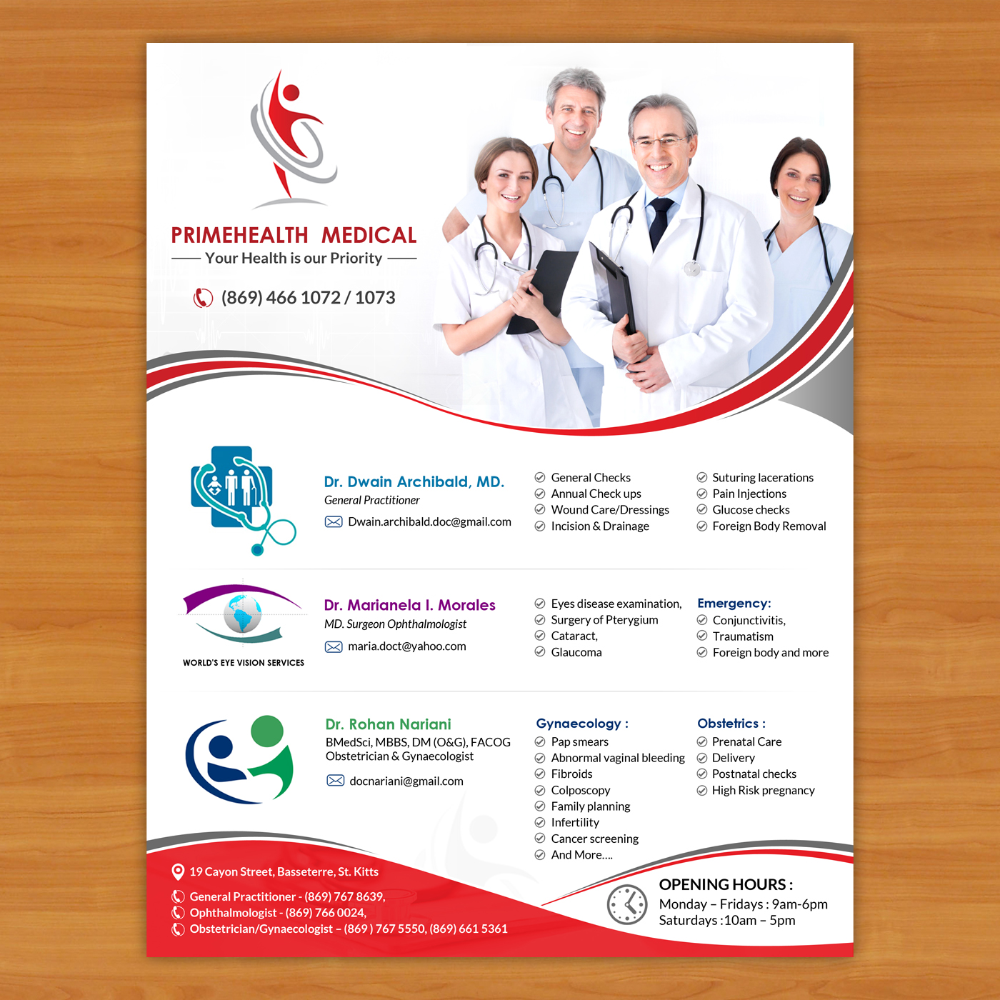 Flyer Design by debdesign for PrimeHealth Medical | Design #15028894