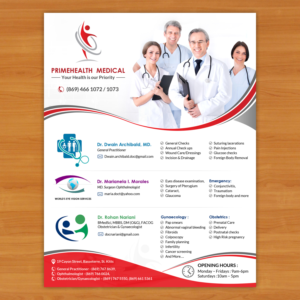 Flyer Design by debdesign for PrimeHealth Medical | Design: #15028894