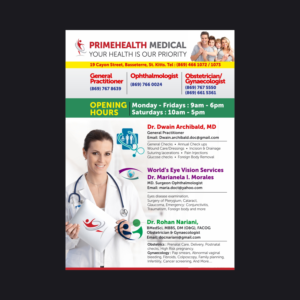 Flyer Design by V3 for PrimeHealth Medical | Design: #15083170