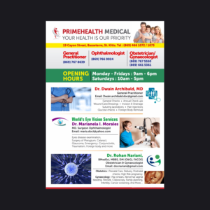 Flyer Design by V3 for PrimeHealth Medical | Design: #15145945