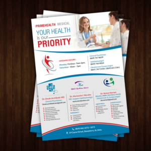Flyer Design by creative.bugs for PrimeHealth Medical | Design: #15029027