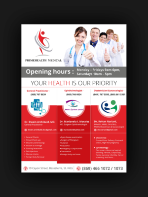 Flyer Design by ecorokerz for PrimeHealth Medical | Design: #15031453