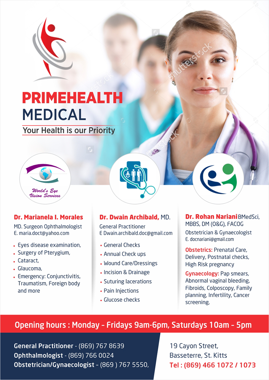 Diseño de Flyer por D Creative para PrimeHealth Medical | Diseño #15130025