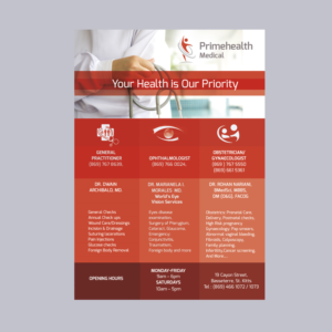 Flyer Design by j.pavasaryte for PrimeHealth Medical | Design: #15103682