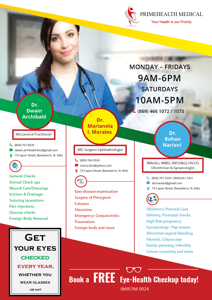 Flyer Design by Da Miracle for PrimeHealth Medical | Design #15090676