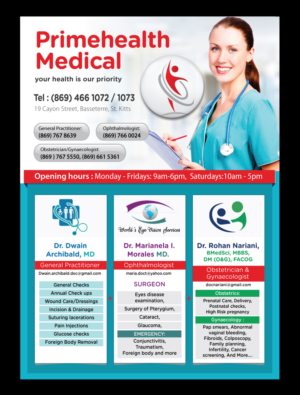 Flyer Design by meet007 for PrimeHealth Medical | Design: #15077961