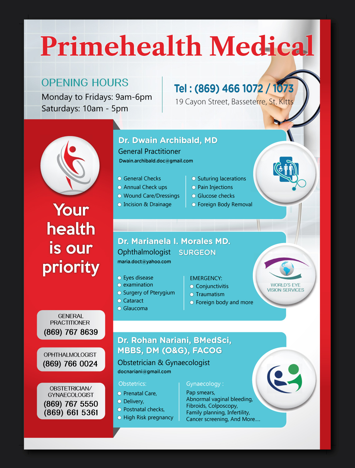 Flyer Design by meet007 for PrimeHealth Medical | Design #15096463