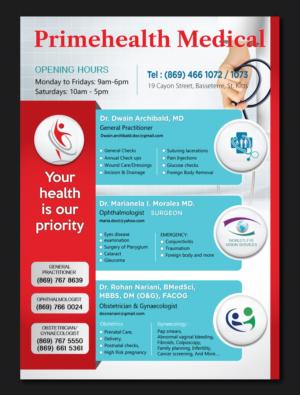 Flyer Design by meet007 for PrimeHealth Medical | Design: #15096463