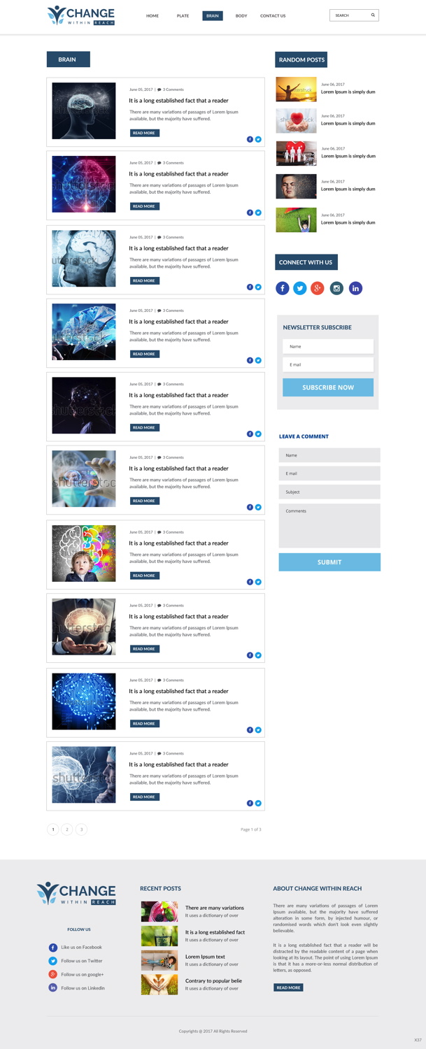 Web-Design von pb für Changewithinreach.com | Design #15111175