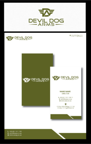 Logo Design by zebronicgraphic for Devil Dog Arms | Design: #15031926