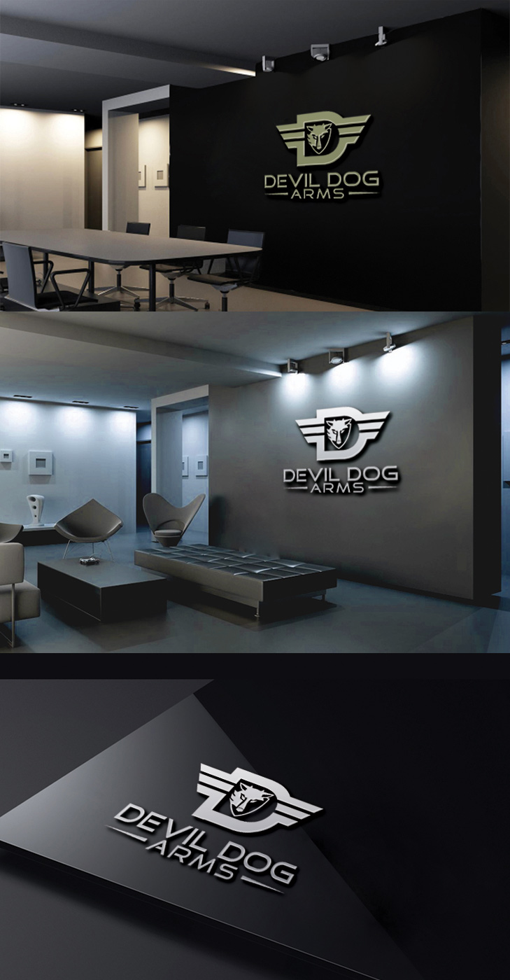 Diseño de Logo por zebronicgraphic para Devil Dog Arms | Diseño #15032352