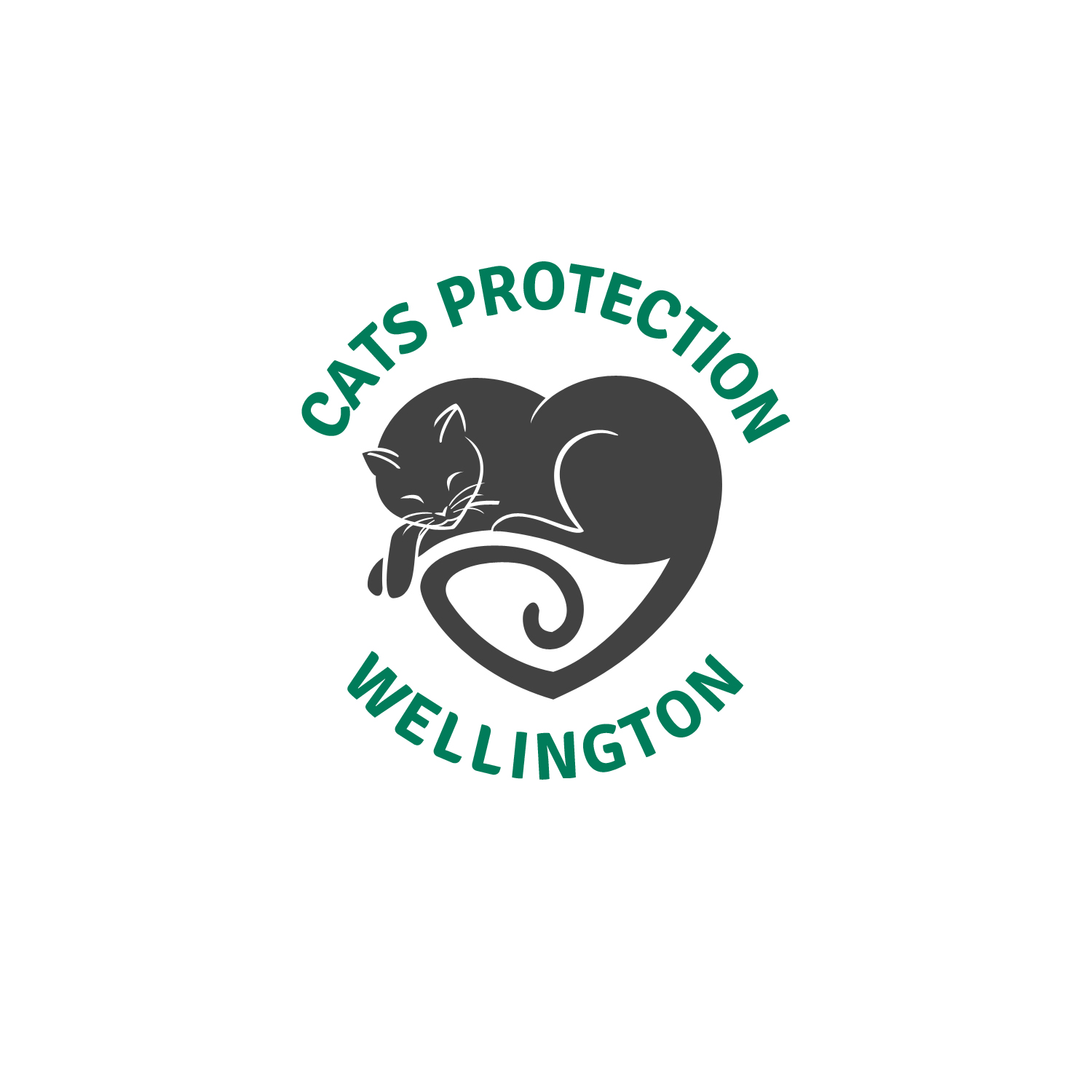 Charity Logo Design for Cats Protection Wellington by borzoid Design