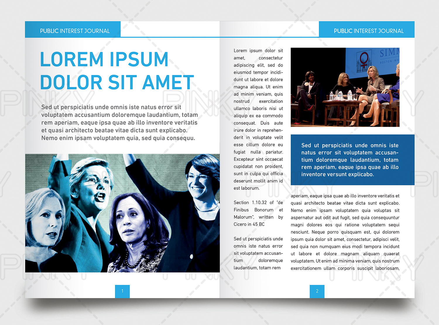 Magazine Design by Pinky  for Public Interest Advocates | Design #15069450