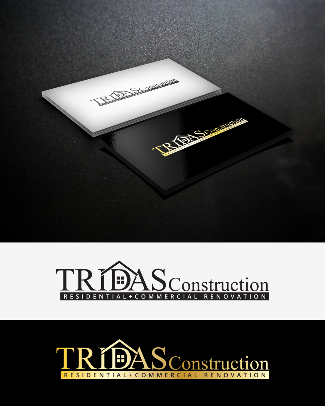 Logo Design by Impressive Solutions for Tridas Construction | Design #15027675